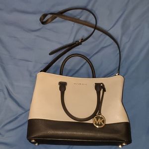 Michael Kors Gray Color Block Cross-body Bag